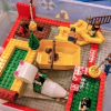 A fantasy raft constructed out of Leog bricks.