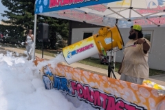 Mr. Foamtastic and his mounted foam cannon